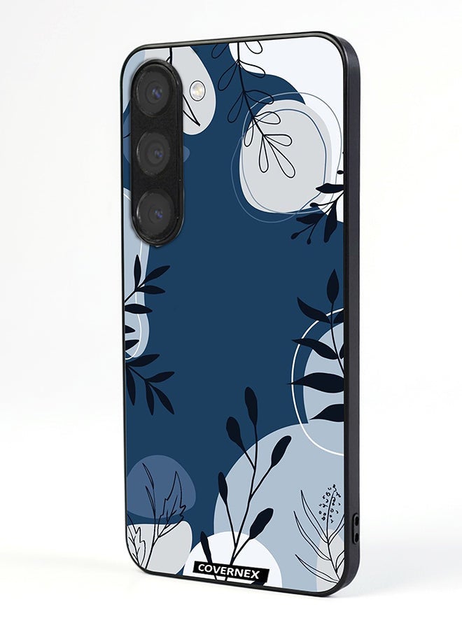 Covernex Samsung Galaxy S23 Plus Protective Case Cover Printed Featuring Delicate Laf and Plant Outlines - Image 1